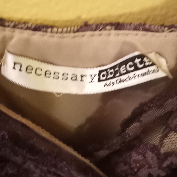 Necessary objects dark purple see through lace - Picture 2 of 4